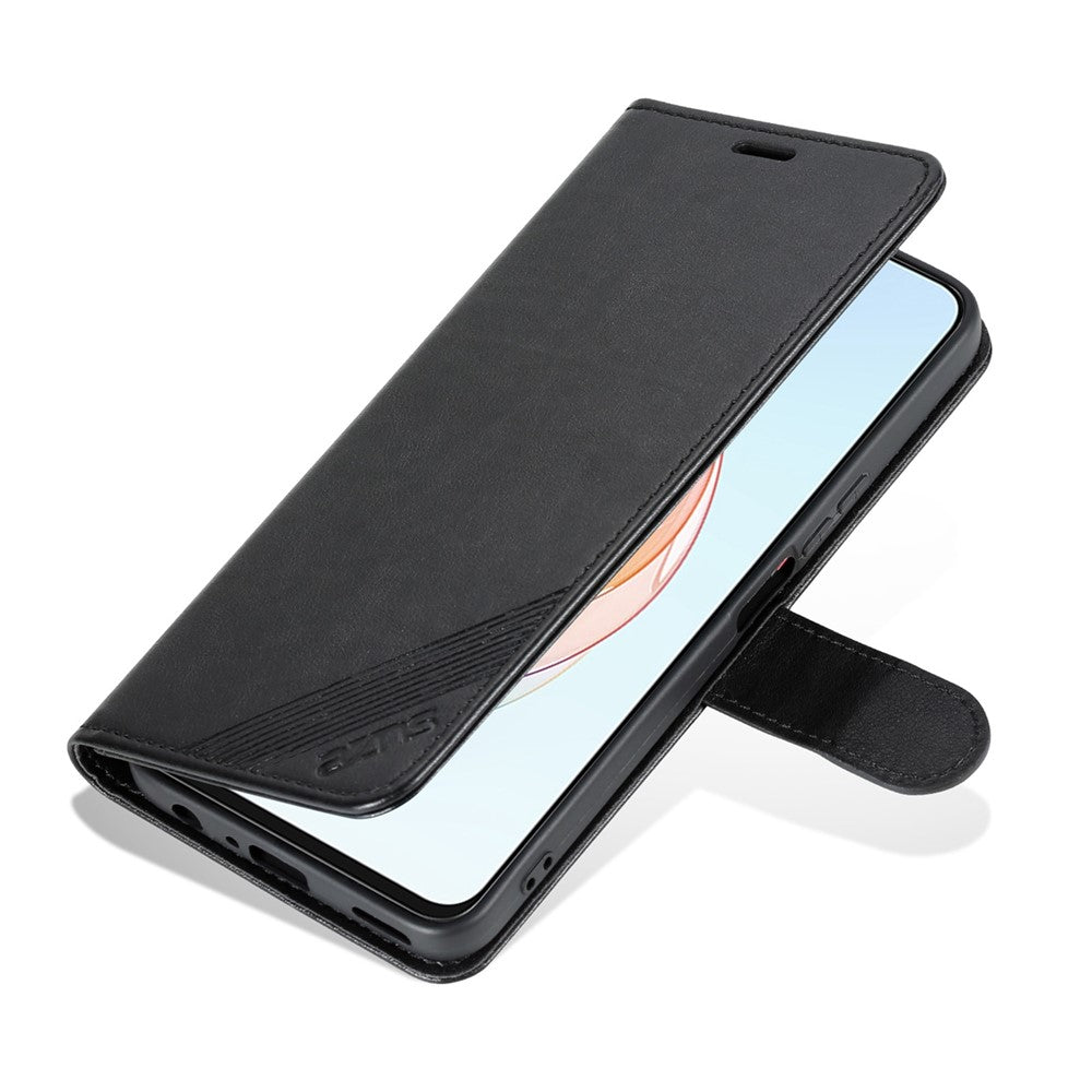AZNS Tekstureret PU Læder Telefoncover til Honor Play 40 Plus 5G, Stående Pung Fuld Beskyttelse Magnetisk Lukning Cover