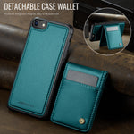 JEEHOOD For iPhone 8 4.7 inch / iPhone SE (2020) / iPhone SE (2022) / iPhone 7 4.7 inch Leather Back Cover Compatible with MagSafe  J06 Phone Case with Card Bag RFID Blocking