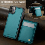JEEHOOD For iPhone 11 Pro Max Leather Back Cover Compatible with MagSafe  J06 Phone Case with Card Bag RFID Blocking