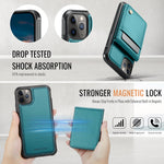 JEEHOOD For iPhone 11 Pro Max Leather Back Cover Compatible with MagSafe  J06 Phone Case with Card Bag RFID Blocking