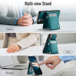 JEEHOOD For iPhone 11 Pro Max Leather Back Cover Compatible with MagSafe  J06 Phone Case with Card Bag RFID Blocking
