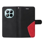 For Xiaomi Poco M8 Pro 5G / Redmi Note 15 Pro+ 5G (Global) Leather Phone Case Stand Wallet with Bi-colour Splicing Design