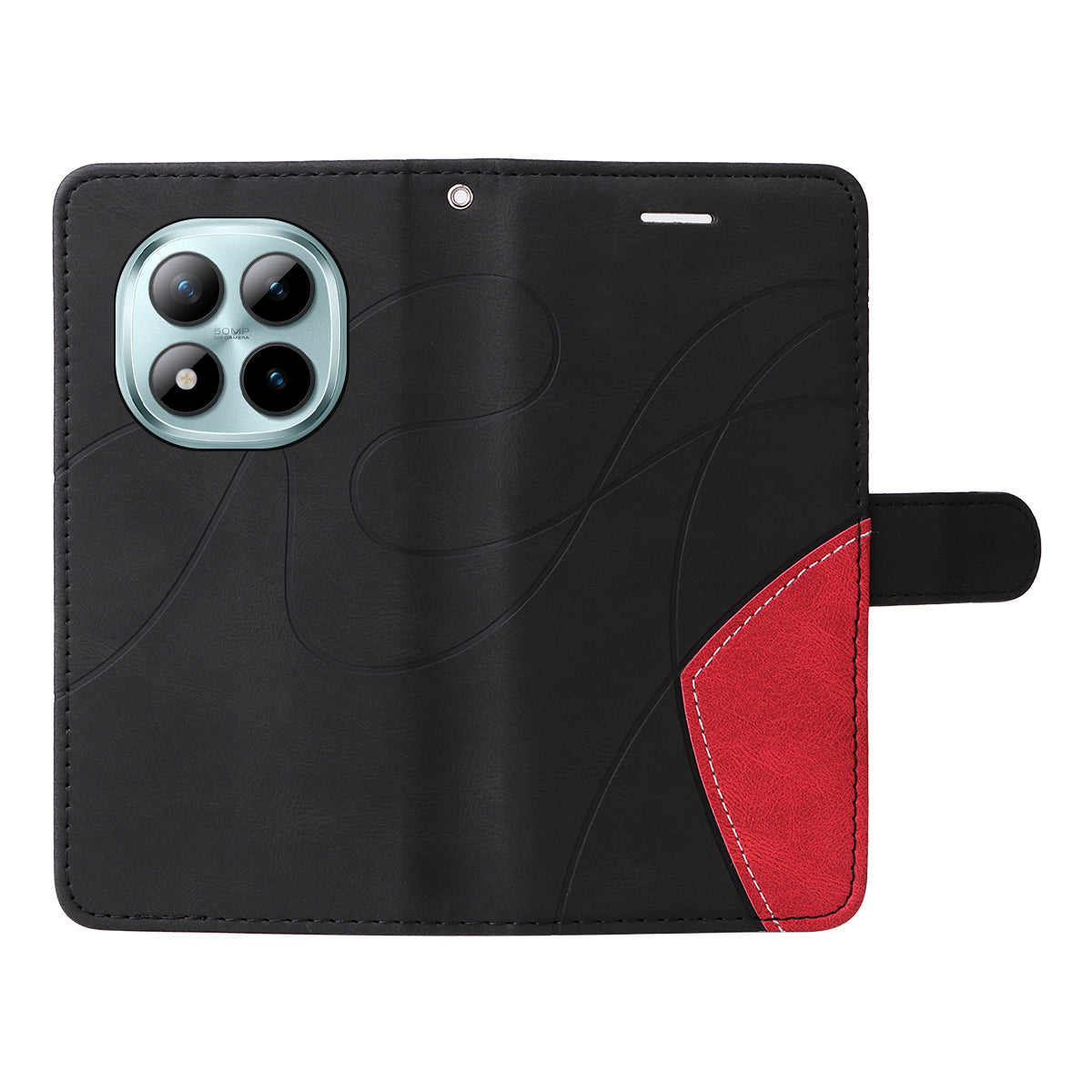 For Xiaomi Poco M8 Pro 5G / Redmi Note 15 Pro+ 5G (Global) Leather Phone Case Stand Wallet with Bi-colour Splicing Design