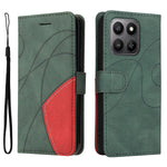 For Honor 400 Smart 5G / 4G / X7d 4G Leather Phone Case Stand Wallet with Bi-colour Splicing Design