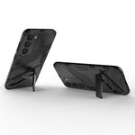Cell Phone Case for Samsung Galaxy S23+, Kickstand Hard PC + Soft TPU Anti-drop Hybrid Protective Cover