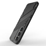 Cell Phone Case for Samsung Galaxy S23+, Kickstand Hard PC + Soft TPU Anti-drop Hybrid Protective Cover