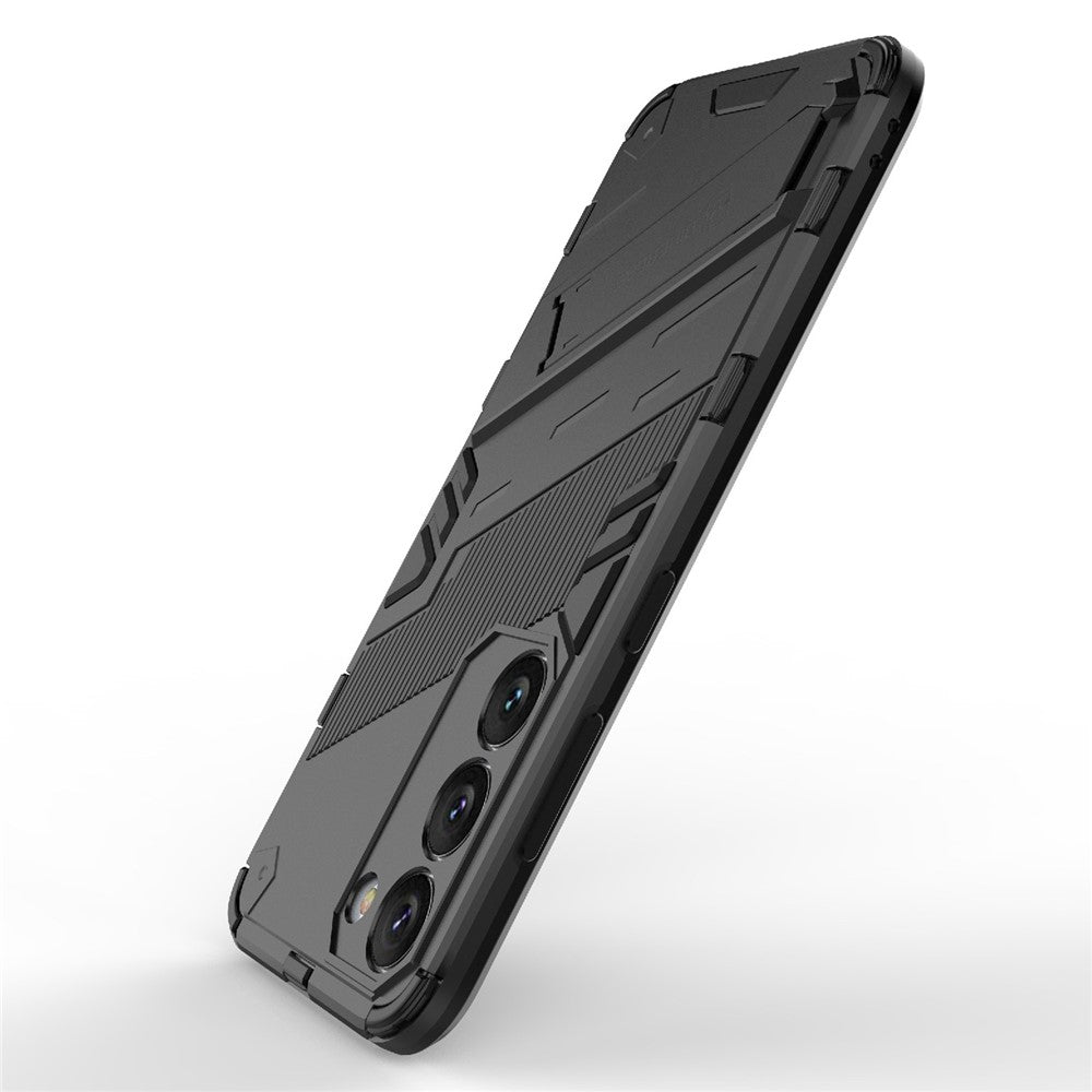 Cell Phone Case for Samsung Galaxy S23+, Kickstand Hard PC + Soft TPU Anti-drop Hybrid Protective Cover