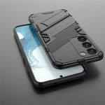 Cell Phone Case for Samsung Galaxy S23+, Kickstand Hard PC + Soft TPU Anti-drop Hybrid Protective Cover