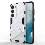 Hard PC + Soft TPU Case for Samsung Galaxy S23, Scratch-resistant Kickstand Cell Phone Cover