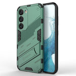 Hard PC + Soft TPU Case for Samsung Galaxy S23, Scratch-resistant Kickstand Cell Phone Cover