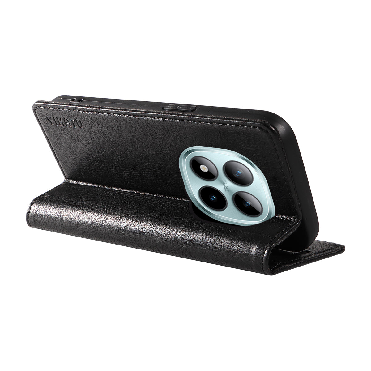 YIKATU For Xiaomi Poco M8 Pro 5G / Redmi Note 15 Pro+ 5G (Global) Wallet Case  YK-006 Magnetic Closure Leather Phone Cover Litchi Texture