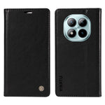 YIKATU For Xiaomi Poco M8 Pro 5G / Redmi Note 15 Pro+ 5G (Global) Wallet Case  YK-006 Magnetic Closure Leather Phone Cover Litchi Texture