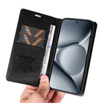 YIKATU For Xiaomi Poco M8 Pro 5G / Redmi Note 15 Pro+ 5G (Global) Wallet Case  YK-006 Magnetic Closure Leather Phone Cover Litchi Texture
