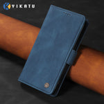 YIKATU læderetui til Xiaomi Poco M8 5G / Redmi Note 15 5G (Global) / 15 4G (Global), YK-005 pung-etui med blød læderfornemmelse til mobilen