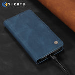 YIKATU læderetui til Xiaomi Poco M8 5G / Redmi Note 15 5G (Global) / 15 4G (Global), YK-005 pung-etui med blød læderfornemmelse til mobilen