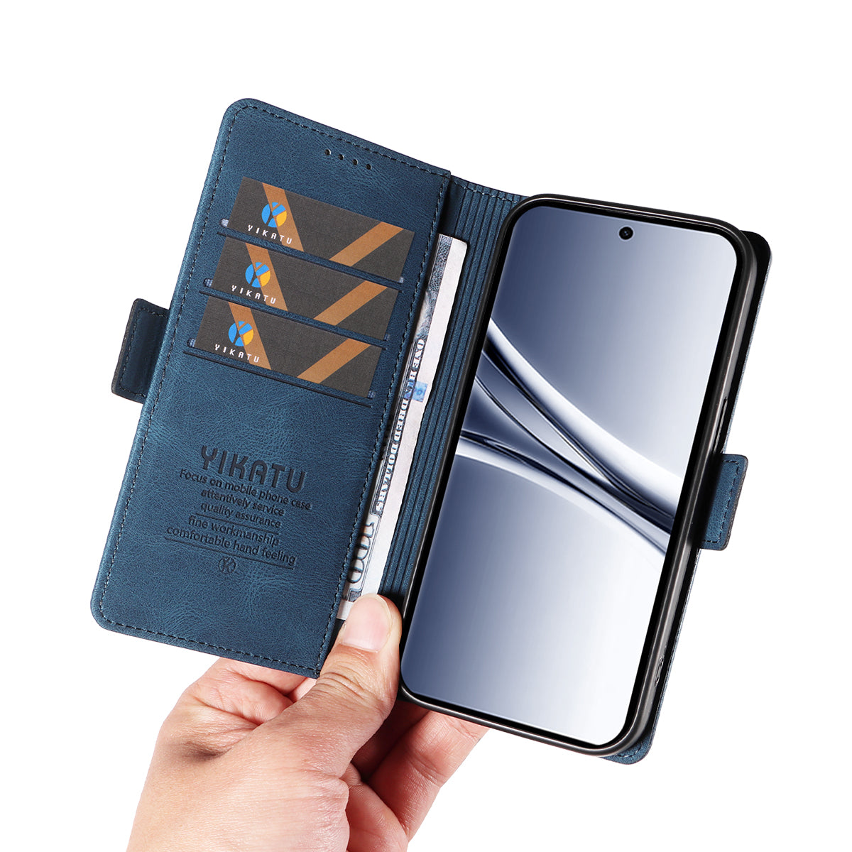 YIKATU For Xiaomi Poco M8 5G / Redmi Note 15 5G (Global) / 15 4G (Global) Leather Case  YK-005 Skin-touch Feeling Wallet Phone Cover