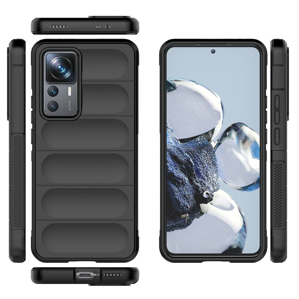 Xiaomi 12T Pro 5G Rugged Soft TPU Phone Cover Fallsäkert Skyddsskal