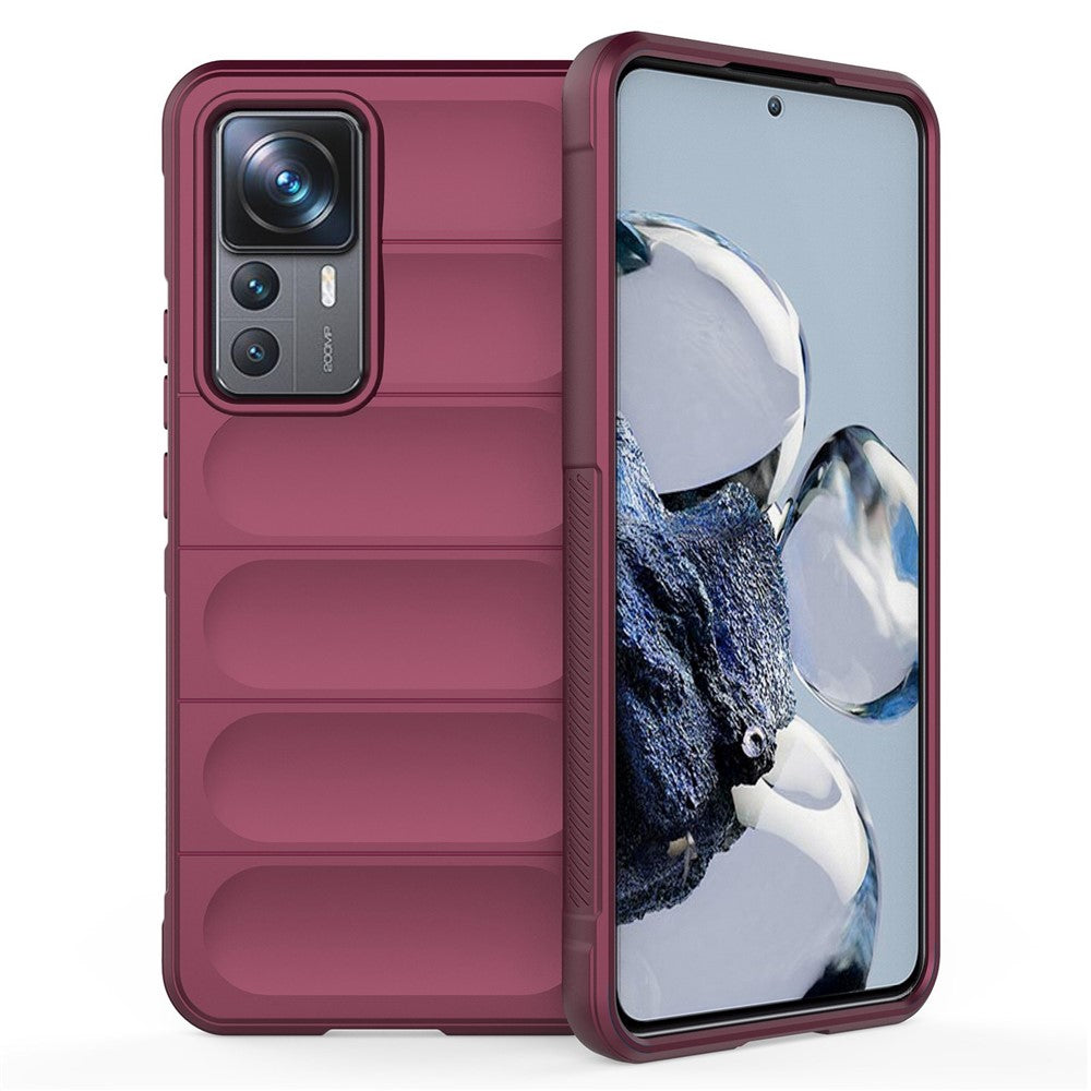 For Xiaomi 12T Pro 5G Rugged Soft TPU Phone Cover Drop-proof Protective Case