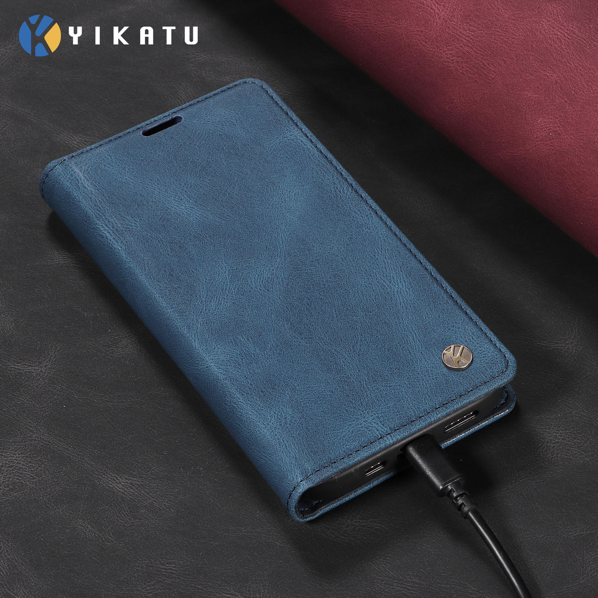 YIKATU För Xiaomi Poco M8 5G / Redmi Note 15 5G (Global) / 15 4G (Global) Läderfodral YK-004 Plånboksfodral med beröringsfunktion