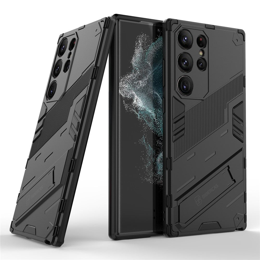 Kickstand Phone Case for Samsung Galaxy S23 Ultra, Drop-proof Hybrid PC + TPU Protective Cover