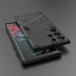 Kickstand Phone Case for Samsung Galaxy S23 Ultra, Drop-proof Hybrid PC + TPU Protective Cover