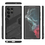 Kickstand Phone Case for Samsung Galaxy S23 Ultra, Drop-proof Hybrid PC + TPU Protective Cover