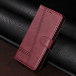 For Xiaomi Poco M8 5G / Redmi Note 15 5G (Global) / 15 4G (Global) Wallet Case T-Shape Lines Leather Phone Cover Stand