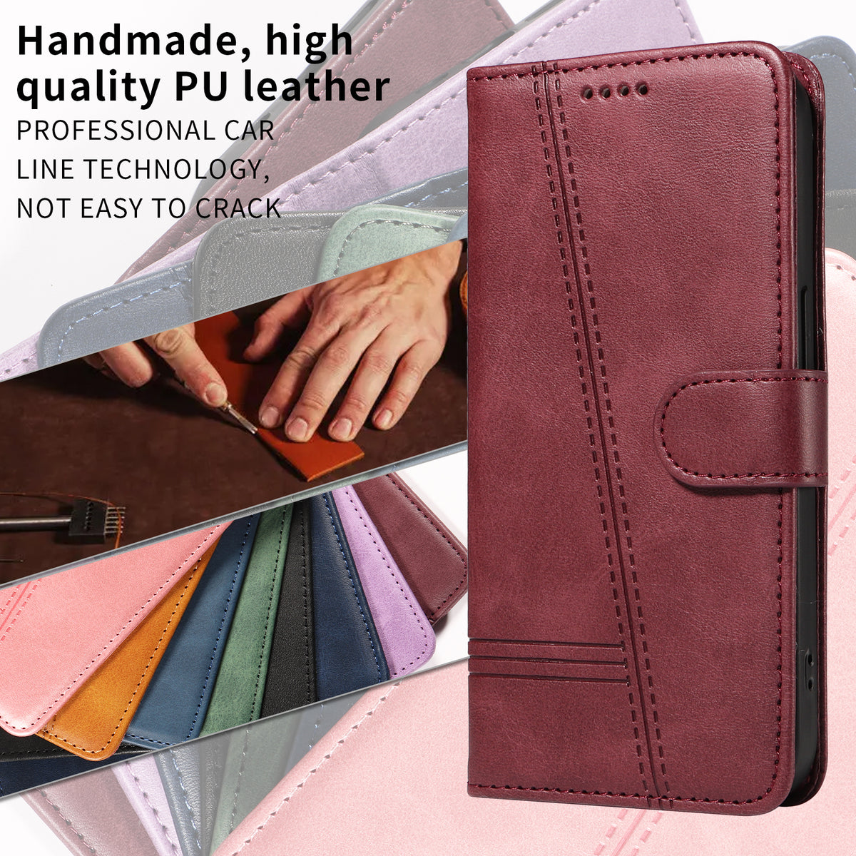 For Xiaomi Poco M8 5G / Redmi Note 15 5G (Global) / 15 4G (Global) Wallet Case T-Shape Lines Leather Phone Cover Stand