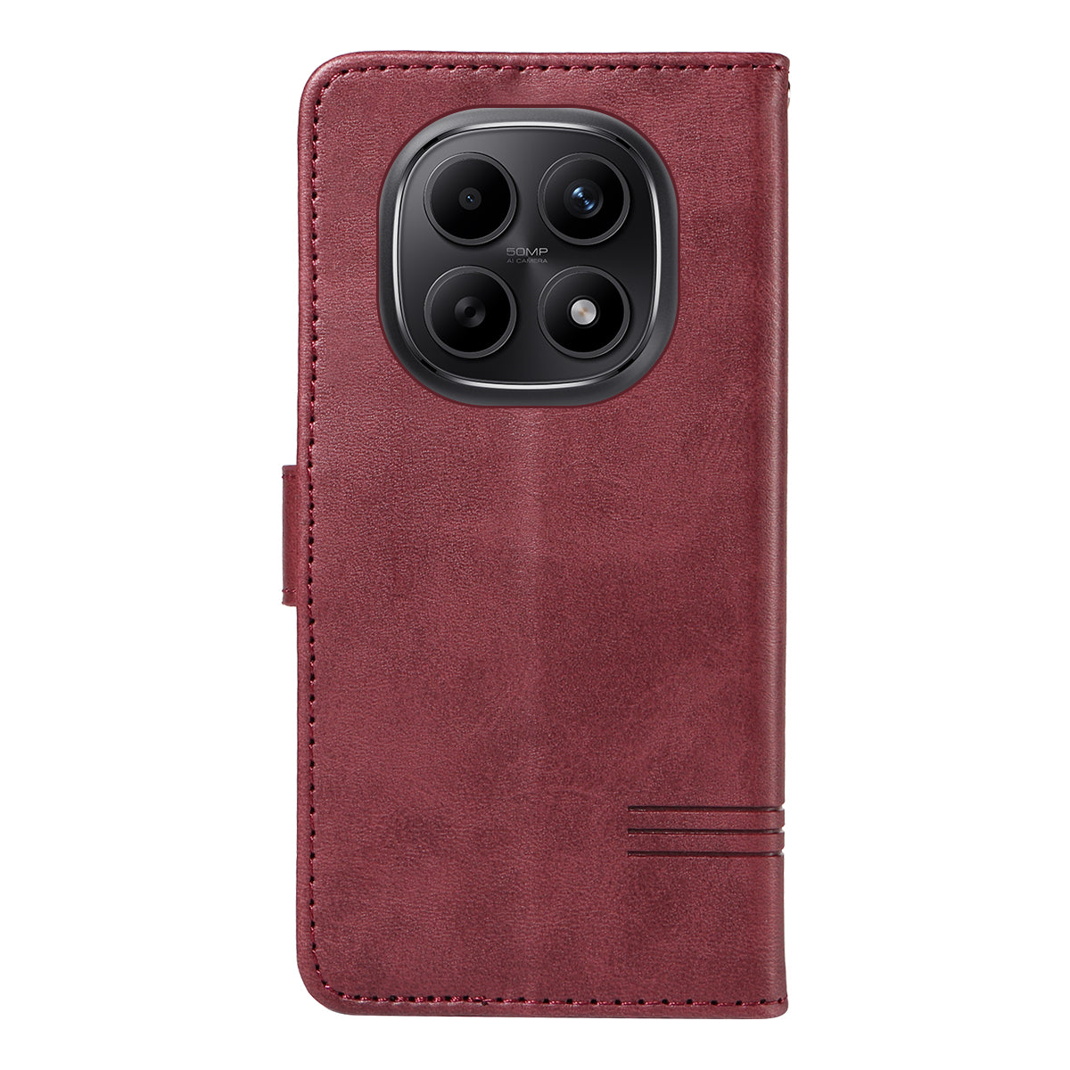 For Xiaomi Poco M8 5G / Redmi Note 15 5G (Global) / 15 4G (Global) Wallet Case T-Shape Lines Leather Phone Cover Stand