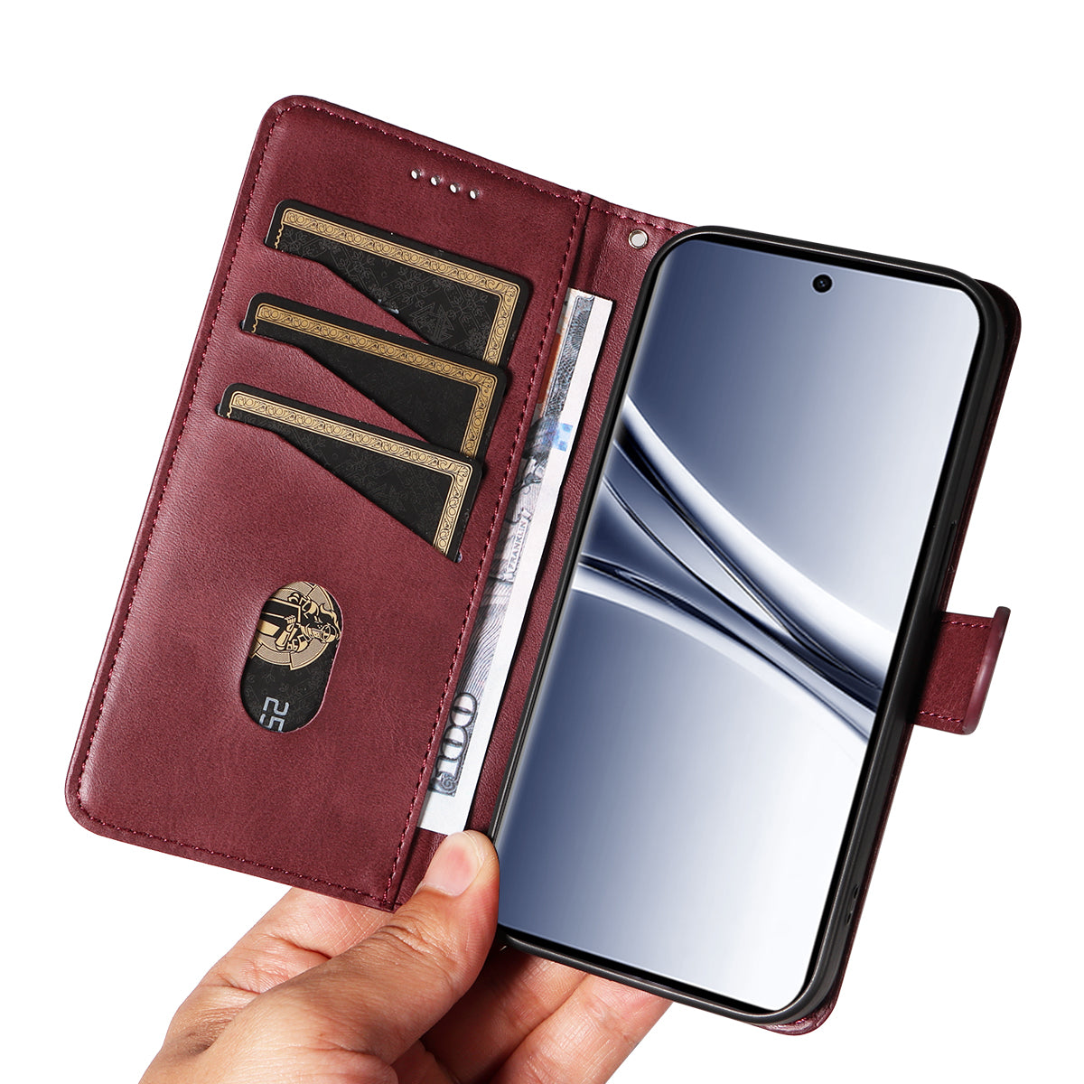 For Xiaomi Poco M8 5G / Redmi Note 15 5G (Global) / 15 4G (Global) Wallet Case T-Shape Lines Leather Phone Cover Stand