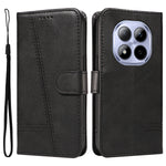 Xiaomi Redmi Note 15 Pro 5G (Global) Plånboksfodral T-formade linjer Lädermobilfodral Stativ