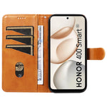 For Honor 400 Smart 5G / 4G / X7d 4G Wallet Case T-Shape Lines Leather Phone Cover Stand