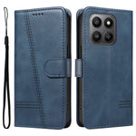 For Honor 400 Smart 5G / 4G / X7d 4G Wallet Case T-Shape Lines Leather Phone Cover Stand