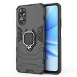 Ring Holder Kickstand Protective Case for Oppo A17 4G / A17k 4G, Hard PC Soft TPU Scratch-resistant Phone Cover
