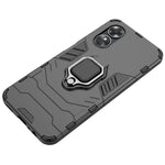 Ring Holder Kickstand Protective Case for Oppo A17 4G / A17k 4G, Hard PC Soft TPU Scratch-resistant Phone Cover
