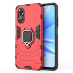 Ring Holder Kickstand Protective Case for Oppo A17 4G / A17k 4G, Hard PC Soft TPU Scratch-resistant Phone Cover