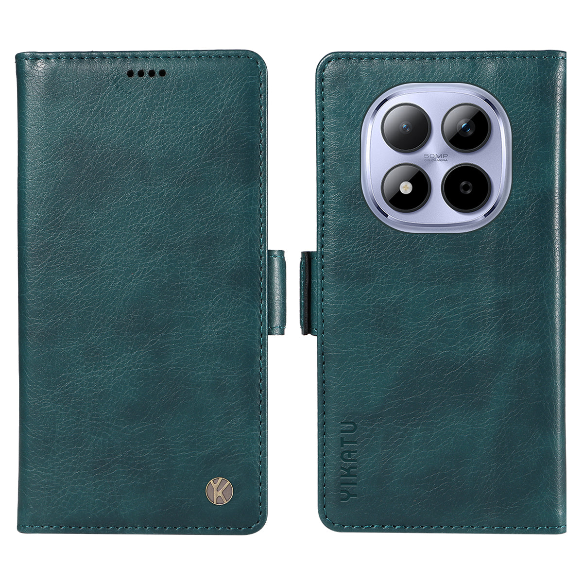 YIKATU For Xiaomi Redmi Note 15 Pro 5G (Global) Case  YK-007 Litchi Texture PU Leather Wallet Phone Cover