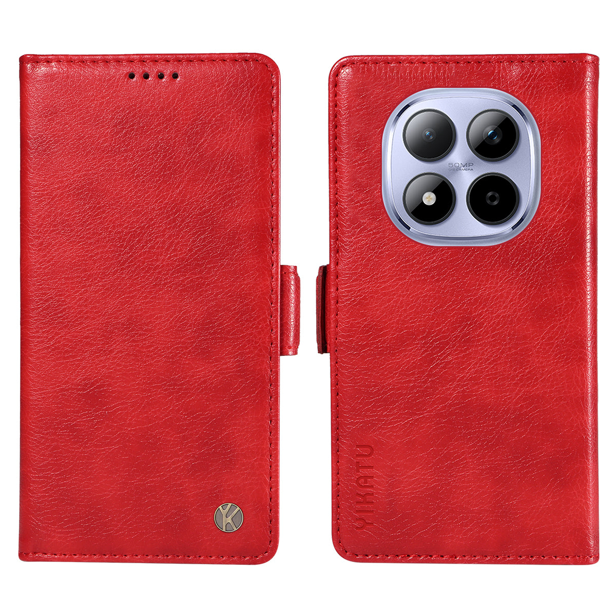 YIKATU For Xiaomi Redmi Note 15 Pro 5G (Global) Case  YK-007 Litchi Texture PU Leather Wallet Phone Cover