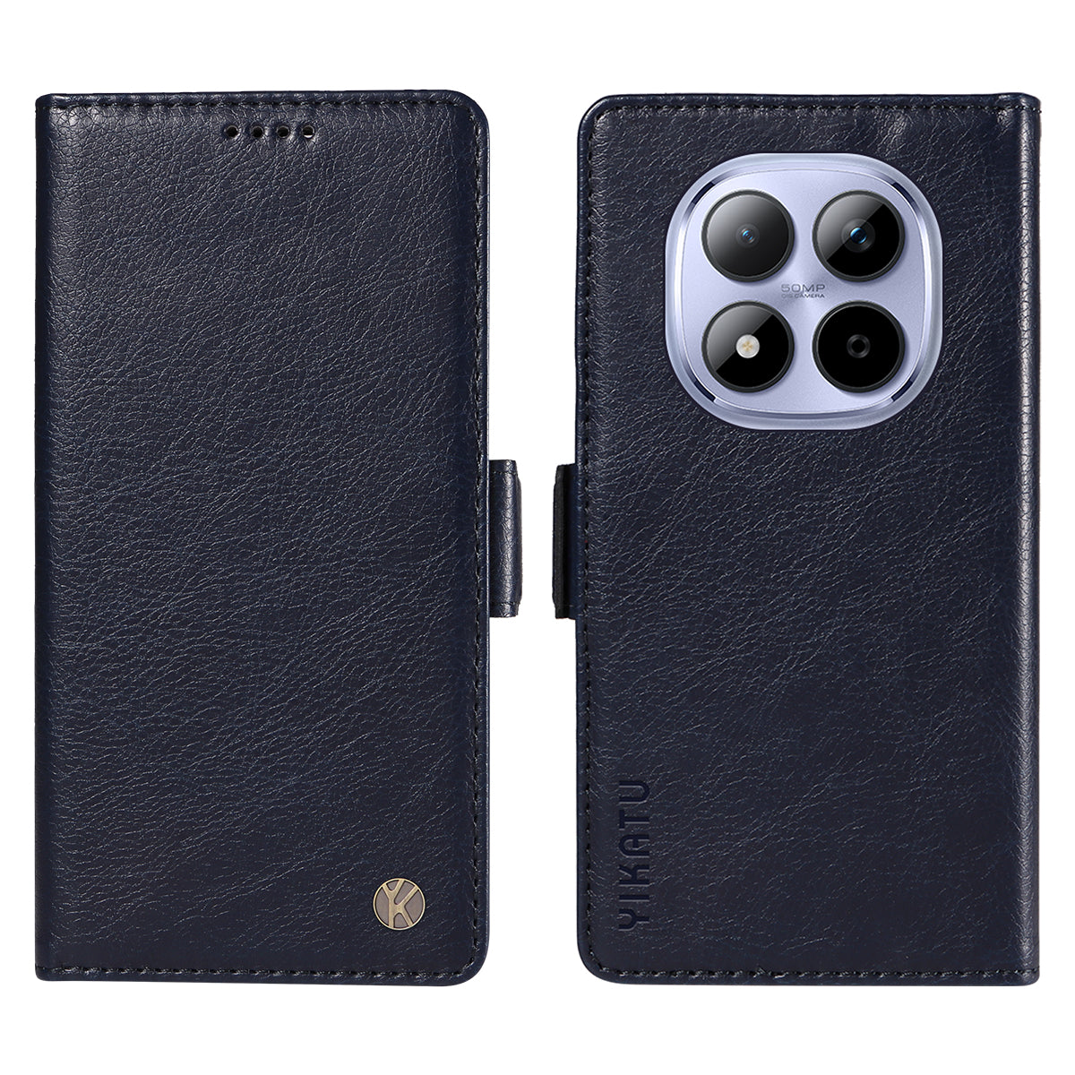 YIKATU For Xiaomi Redmi Note 15 Pro 5G (Global) Case  YK-007 Litchi Texture PU Leather Wallet Phone Cover