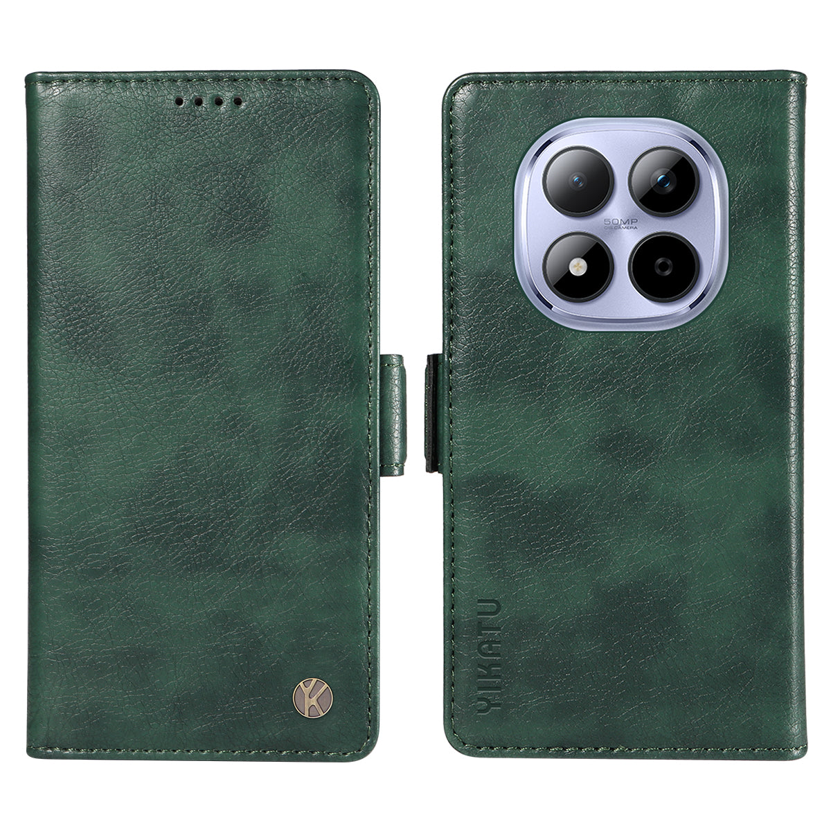 YIKATU For Xiaomi Redmi Note 15 Pro 5G (Global) Case  YK-007 Litchi Texture PU Leather Wallet Phone Cover