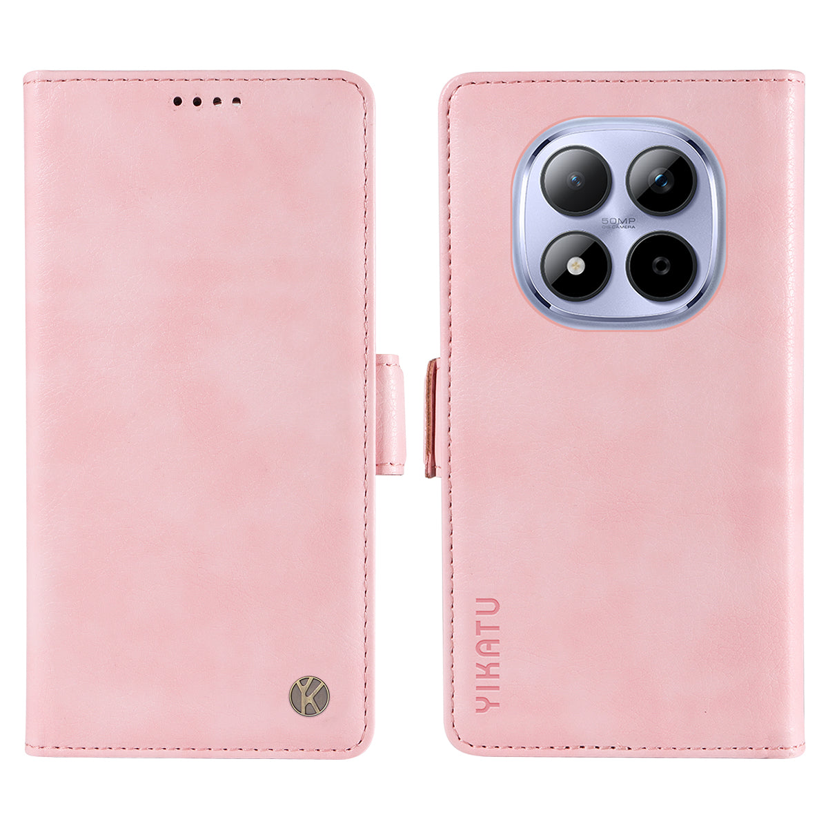 YIKATU For Xiaomi Redmi Note 15 Pro 5G (Global) Case  YK-007 Litchi Texture PU Leather Wallet Phone Cover