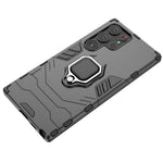 Anti-scratch Phone Case For Samsung Galaxy S23 Ultra, Ring Holder Kickstand Protective Phone Cover