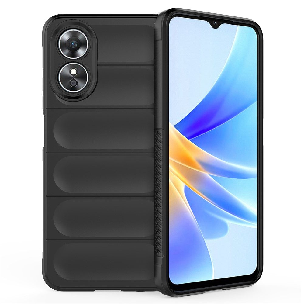 Stötsäkert mobilmobilskal för Oppo A17 4G, fallskyddande mjukt TPU-skyddsskal