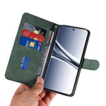 For Xiaomi Poco M8 5G / Redmi Note 15 5G (Global) Wallet Case Leather Phone Cover Stand with Curved Line Design