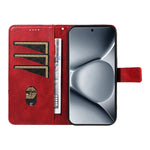 For Xiaomi Poco M8 Pro 5G / Redmi Note 15 Pro+ 5G (Global) Leather Case Geometric Line Design Wallet Phone Cover with Wrist Strap