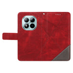For Xiaomi Poco M8 Pro 5G / Redmi Note 15 Pro+ 5G (Global) Leather Case Geometric Line Design Wallet Phone Cover with Wrist Strap