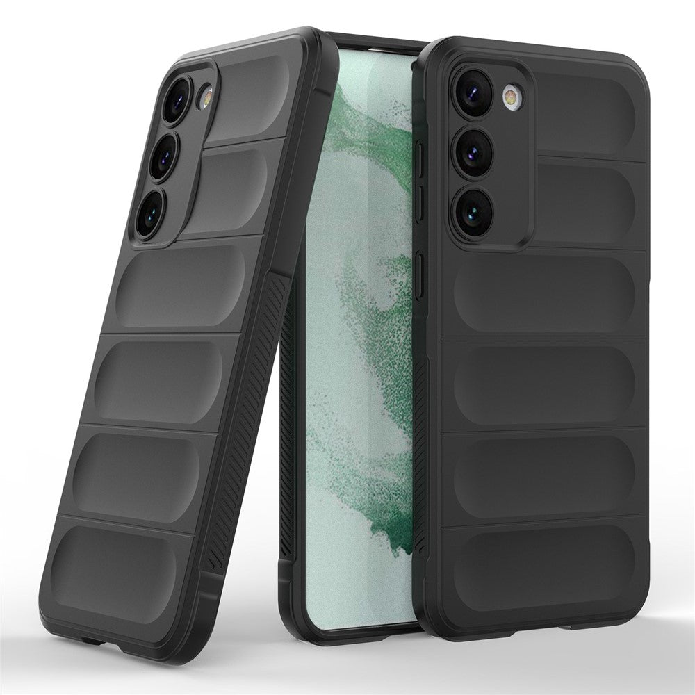 Cell Phone Case for Samsung Galaxy S23, Flexible TPU Drop Protection Rugged Back Cover