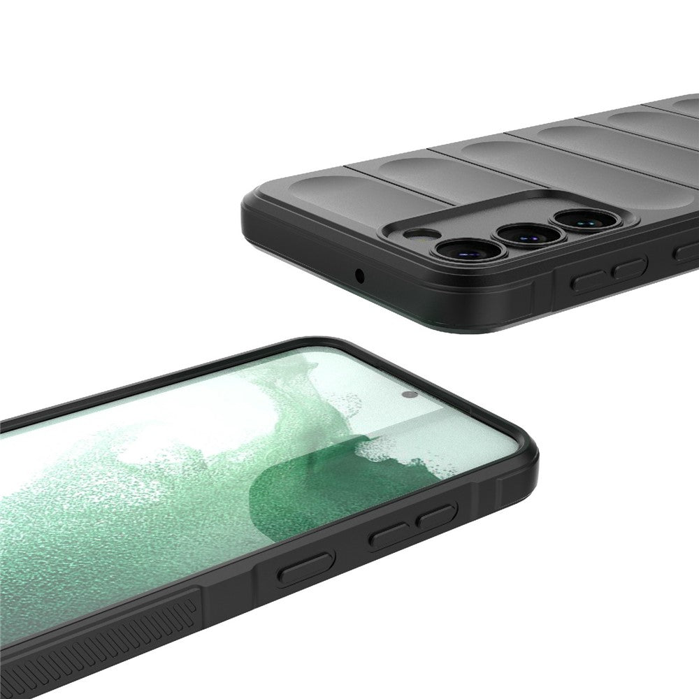 Cell Phone Case for Samsung Galaxy S23, Flexible TPU Drop Protection Rugged Back Cover