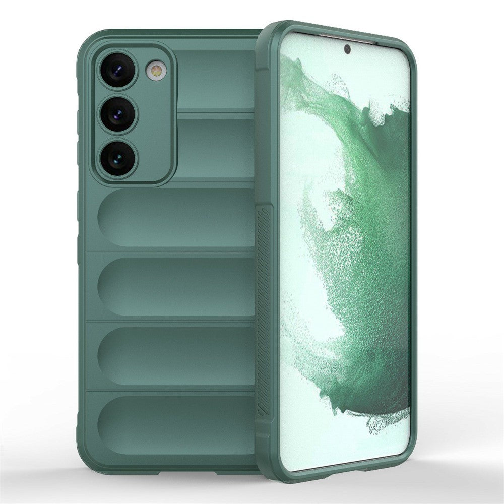 Cell Phone Case for Samsung Galaxy S23, Flexible TPU Drop Protection Rugged Back Cover