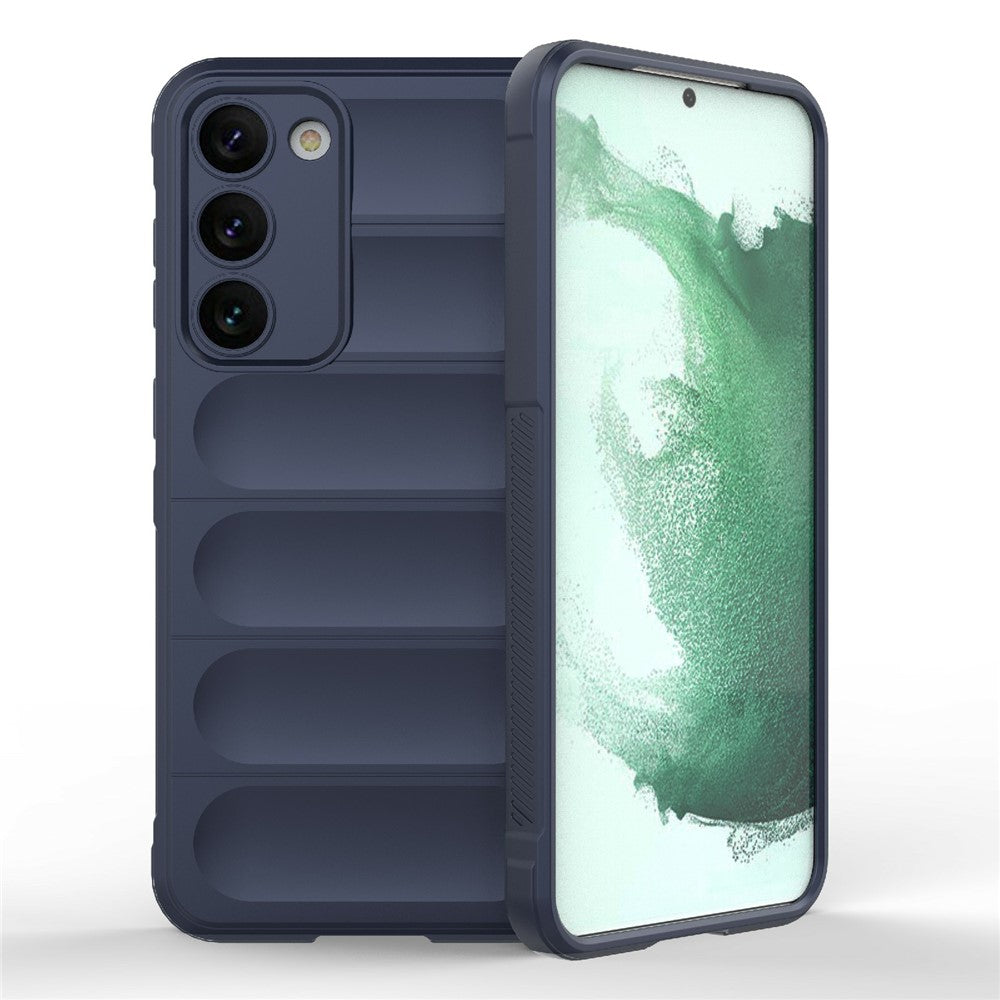 Cell Phone Case for Samsung Galaxy S23, Flexible TPU Drop Protection Rugged Back Cover